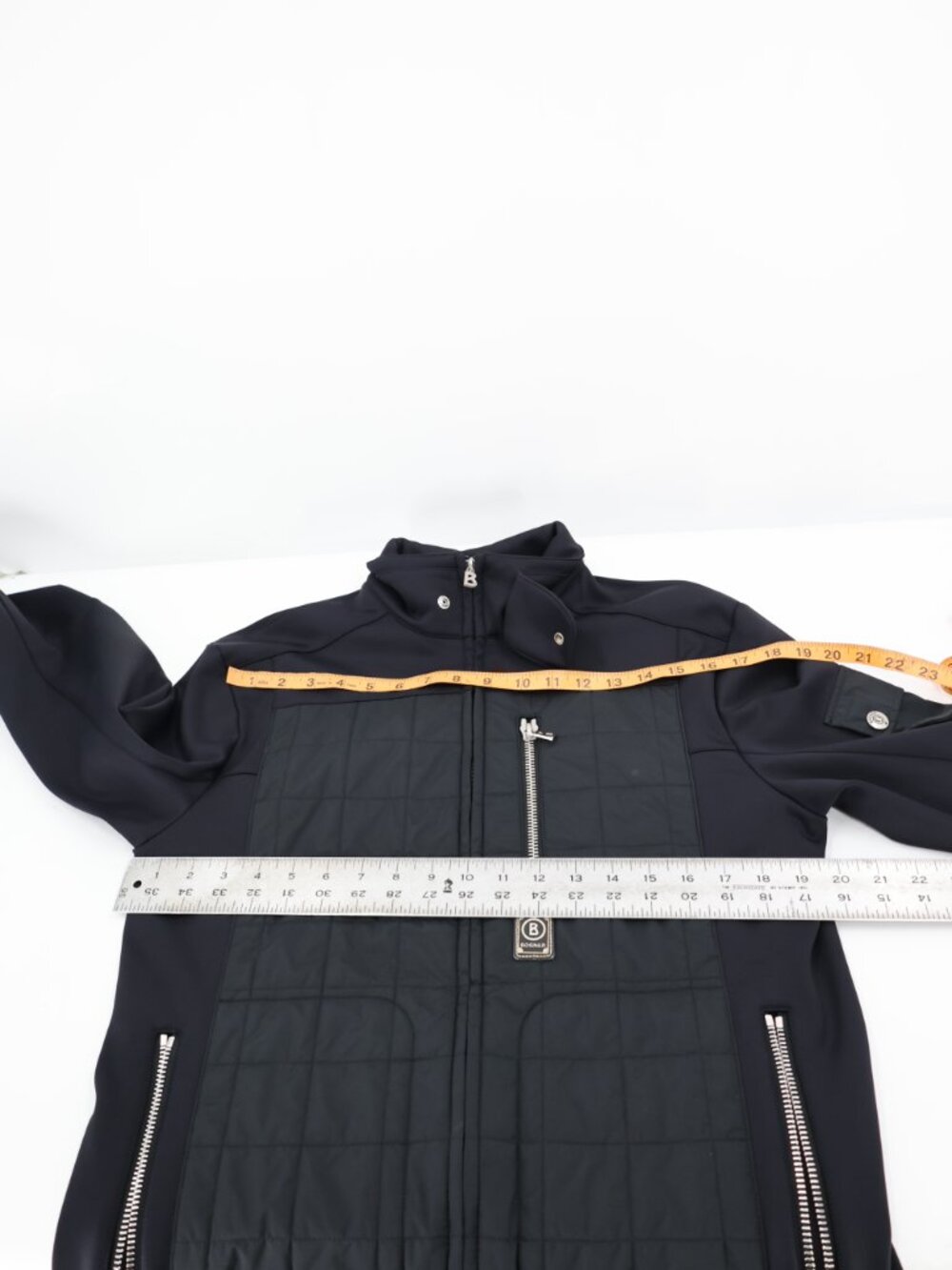 Vintage Bogner Jacket Women Small Quilted Full Zip apres ski Zip Pockets Black - Picture 10 of 13
